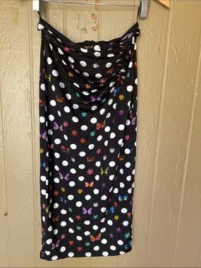 butterflies polka dots skirt